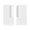 Juego Tiradores Corredera Paso WAVE Blanco Mate