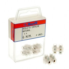 Iluminación - Ficha de Empalme 6 mm (6A) Blíster 4uds