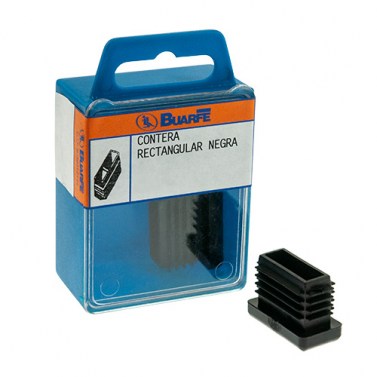 Contera Interior Rectangular 15x30 Negro Blíster 2uds