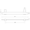 Tirador Mueble Tense BB25/160 Inox Mate