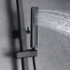 Accesorios y ayudas baño - IMEX Conjunto Ducha Monomando SUECIA Negro Mate