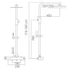 Accesorios y ayudas baño - IMEX Conjunto Ducha Monomando FIYI Cromo