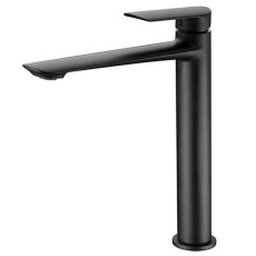 Accesorios y ayudas baño - IMEX Grifo Baño Caño Alto URAL Negro Mate