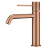 IMEX Grifo Monomando Lavabo MONZA Oro Rosa Cepillado