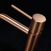 IMEX Grifo Monomando Lavabo MONZA Oro Rosa Cepillado