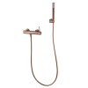 Accesorios y ayudas baño - IMEX Conjunto Ducha Monomando Empotrado MONZA Oro Rosa Cepillado
