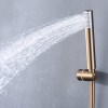 Accesorios y ayudas baño - IMEX Conjunto Ducha Monomando Empotrado MONZA Oro Rosa Cepillado