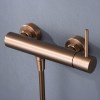 Accesorios y ayudas baño - IMEX Conjunto Ducha Monomando Empotrado MONZA Oro Rosa Cepillado
