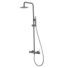 Accesorios y ayudas baño - IMEX Conjunto Ducha Monomando Monza Black Gun Metal