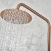 Accesorios y ayudas baño - IMEX Conjunto Ducha Monomando Monza Oro Rosa Cepillado