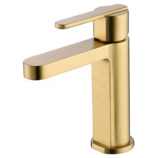 IMEX Grifo Monomando Lavabo ROMA Oro Cepillado