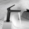 Accesorios y ayudas baño - IMEX Grifo Monomando Lavabo BELGICA Negro Mate