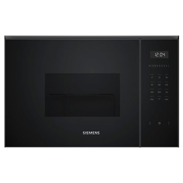 Microondas - SIEMENS Microondas Grill BE525LMB1 Cristal Negro