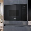 Microondas - SIEMENS Microondas Grill BE525LMB1 Cristal Negro