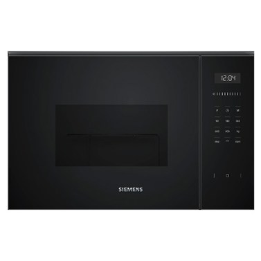 Microondas - SIEMENS Microondas Grill BE555LMB1 Cristal Negro