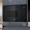 Microondas - SIEMENS Microondas Grill BE555LMB1 Cristal Negro
