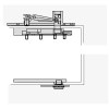Bisagras ocultas - Conjunto Bisagra Pivotante Gran Carga 250 Kg