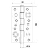 Bisagras de seguridad - Bisagra de Seguridad 565 150x80mm