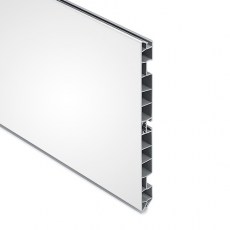 Zócalo PVC Revestido en Blanco Brillo 100mm 4 metros