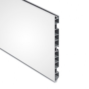 Zócalo PVC Revestido en Blanco Brillo 150mm 4 metros