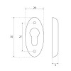 Asas y anillas mueble - Bocallave 3250 Ovalado 35x20mm