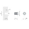 Tuerca Zamak Target Ø8 mm Métrica 6 mm Largo 13 mm