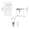 Soportes para baldas - Portaestante K LINE 13mm Ø5mm Zincado