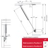 Pistones y elevadores puerta - Pistón Compact Fricción 355mm N60 Níquel