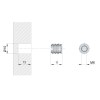 Tuerca Nylon Target Ø10 mm Métrica 6 mm