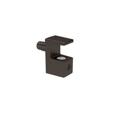 Soportes para baldas - Soporte Baldas Cristal Grace hasta 6 mm Antracita