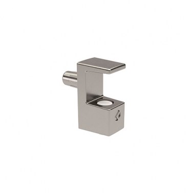 Soportes para baldas - Soporte Baldas Cristal Grace hasta 8 mm Níquel