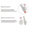 Pistón Kraby Ascendente Fricción 244mm 45N