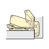 FERRARI Bisagra Recta Clip Ø35 mm 170º Níquel