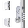 Cerradura Cantonera C/40 3 Puntos 2030 mm Plata Izquierda