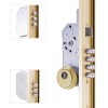 Cerradura Cantonera C/45 3 Puntos 2030 mm Dorada Izquierda