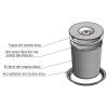 Cubos de basura - Cubo Basura Encastrable BUILT 8L Inox Plástico