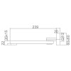 IMEX Grifo Bañera Plegable CBP001NG Negro Mate
