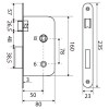 Picaportes - Picaporte de Condena U150 50 mm Latón