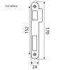 Picaportes - Picaporte de Condena U150 50 mm Latón