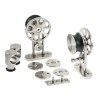 Corredera puerta interior - Juego Puerta Corredera Granero para Madera con Barra 2M Inox