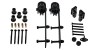 Corredera puerta interior - Kit Puerta Corredera Granero Rustik 1 80Kg 2 Metros Negro