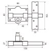 Cerrojos y Cerraduras de sobreponer - Cerrojo FAC 946 UVE Anti-Bumping