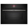 Hornos - BOSCH Horno Multifunción con Microondas CMG7241B1 Cristal Negro