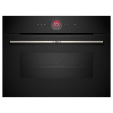 Hornos - BOSCH Horno Multifunción con Microondas CMG7241B1 Cristal Negro