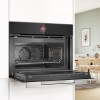 Hornos - BOSCH Horno Multifunción con Microondas CMG7241B1 Cristal Negro