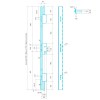 Cerraduras de seguridad - Conjunto Cerradura Aluminio EZCURRA 5 Puntos