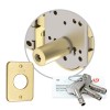 Cerrojo de Seguridad SAG CSI con Llave y Botón Dorado