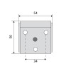 Herraje para mueble - Chapa Colgador Galvanizada
