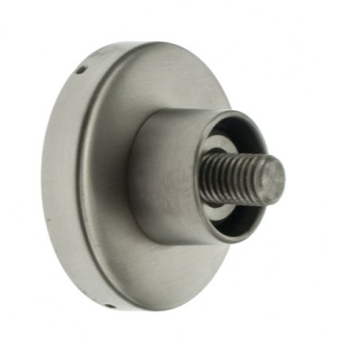 Herraje para cabinas sanitarias - Soporte Tubo Pared Cabina Inox