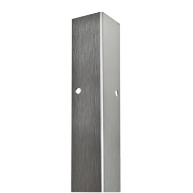 Herraje para cabinas sanitarias - Perfil Exterior Cabina Esquina 33 mm 1,8 metros Inox